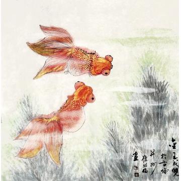 崔绍伦国画花鸟金玉成双字画之家