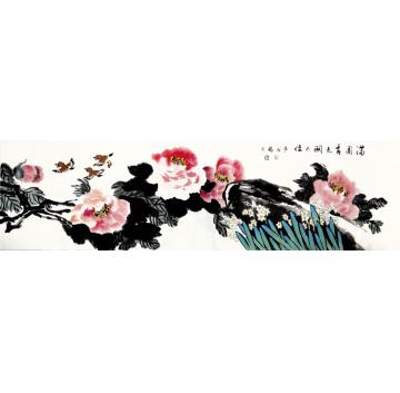 崔绍伦国画花鸟满园春色关不住字画之家