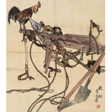 李宝瑞国画花鸟歇晌字画之家