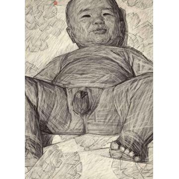 李宝瑞国画人物老虎崽子字画之家