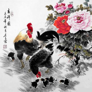 杨建臣国画花鸟吉祥图字画之家