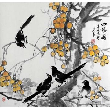 杨建臣国画花鸟花鸟作品017字画之家