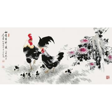 杨建臣国画花鸟如意吉祥图字画之家