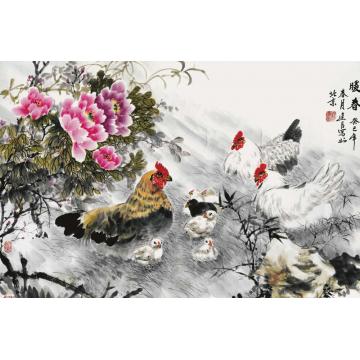 杨建臣国画花鸟暖春字画之家