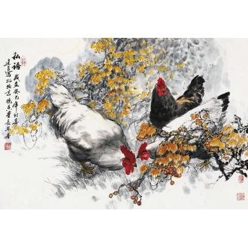 杨建臣国画花鸟私语字画之家