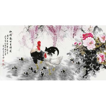 杨建臣国画花鸟花鸟作品046字画之家