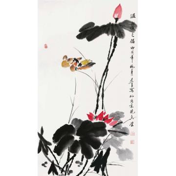杨建臣国画花鸟温馨之侣字画之家