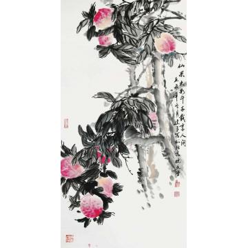 杨建臣国画花鸟仙果大如斗字画之家