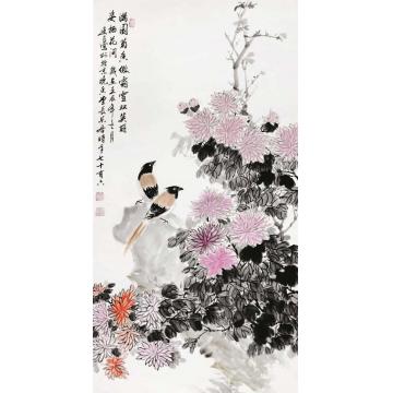 杨建臣国画花鸟满园双英字画之家