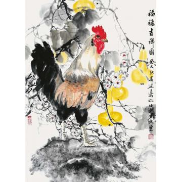 杨建臣国画花鸟福禄吉祥图字画之家