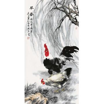 杨建臣国画花鸟早春字画之家