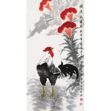 杨建臣国画花鸟鸿运大吉图字画之家