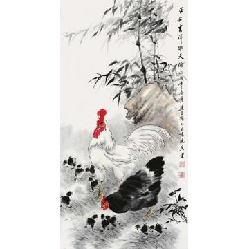 杨建臣国画花鸟平安吉祥乐天伦字画之家