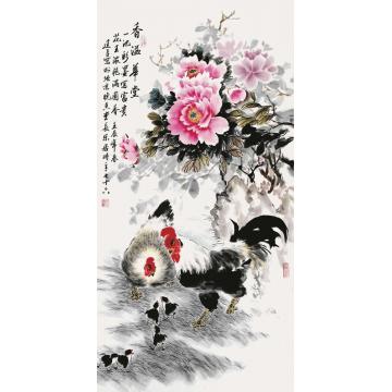 杨建臣国画花鸟香溢华堂字画之家