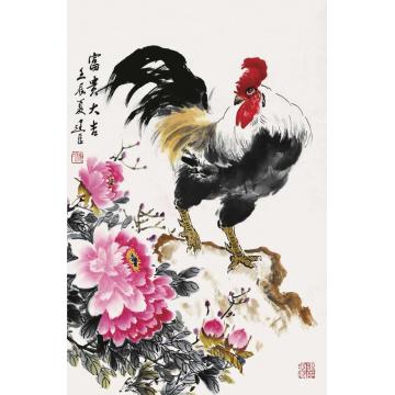 杨建臣国画花鸟富贵大吉字画之家