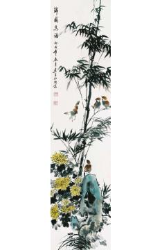 杨建臣国画花鸟锦园鸟语字画之家
