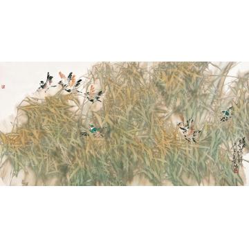 王奇寅国画花鸟晨曲字画之家