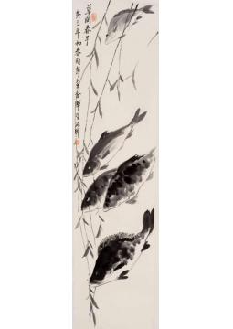 张晖国画花鸟草间春早字画之家