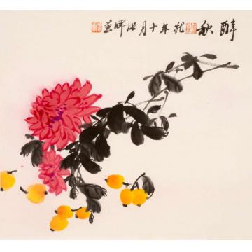 张晖国画花鸟醉秋字画之家