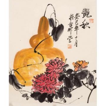 张晖国画花鸟艳秋字画之家