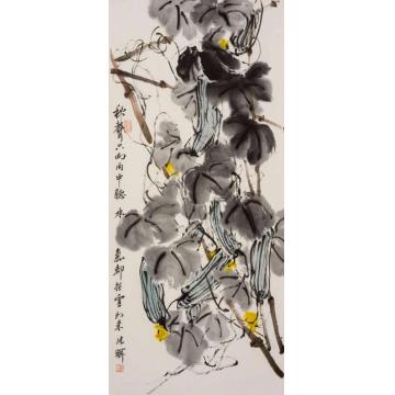 张晖国画花鸟秋声只向雨中听字画之家