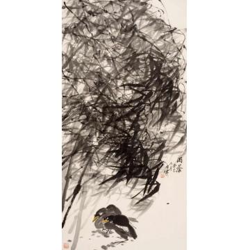 张晖国画花鸟雨阴字画之家