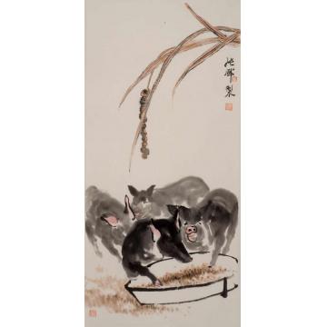 张晖国画动物丰硕字画之家