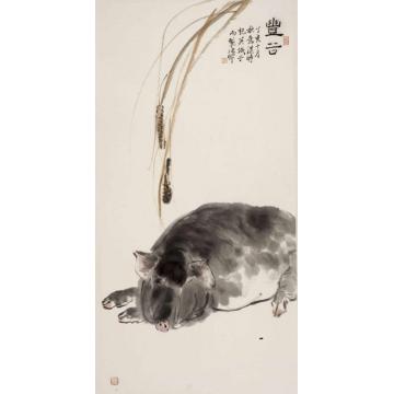 张晖国画动物丰谷字画之家