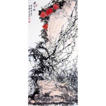 张晖国画花鸟君子风字画之家