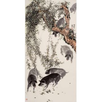 张晖国画动物和风字画之家