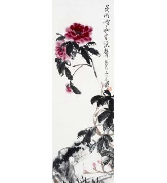 张晖国画花鸟花开喧和有溪声字画之家