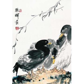 张晖国画花鸟香雨字画之家