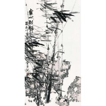 张晖国画花鸟虚心劲节字画之家