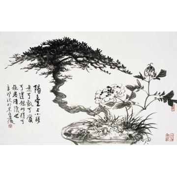 周逢俊国画花鸟阳台小景字画之家
