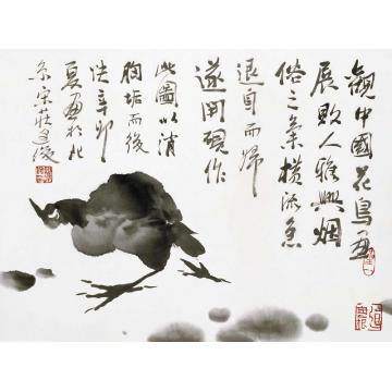 周逢俊国画花鸟花鸟小品003字画之家
