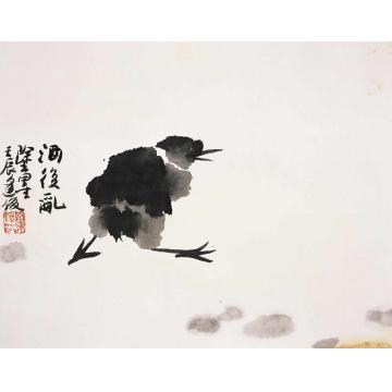 周逢俊国画花鸟酒后乱涂墨字画之家
