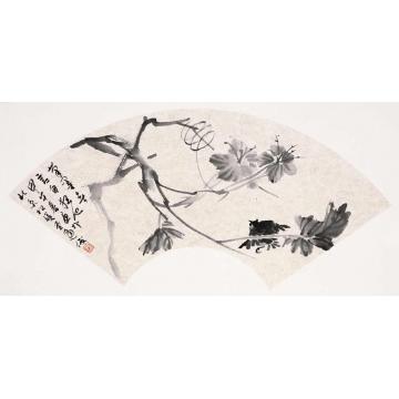 周逢俊国画花鸟扇面小品005字画之家