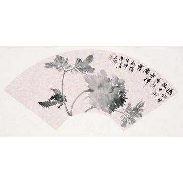 周逢俊国画花鸟扇面小品008字画之家