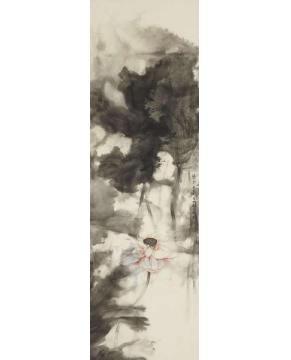 吴文莉国画花鸟梵音002字画之家