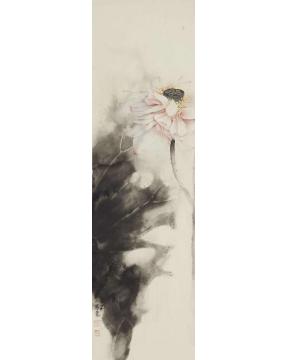 吴文莉国画花鸟写意荷花007字画之家