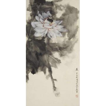 吴文莉国画花鸟莲001字画之家