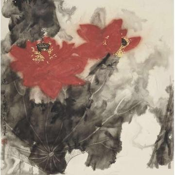 吴文莉国画花鸟莲002字画之家