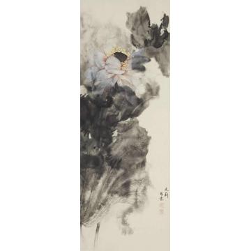 吴文莉国画花鸟写意荷花001字画之家