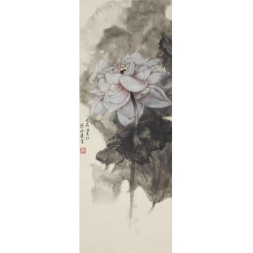 吴文莉国画花鸟写意荷花002字画之家