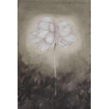 吴文莉国画花鸟莲意并蒂字画之家
