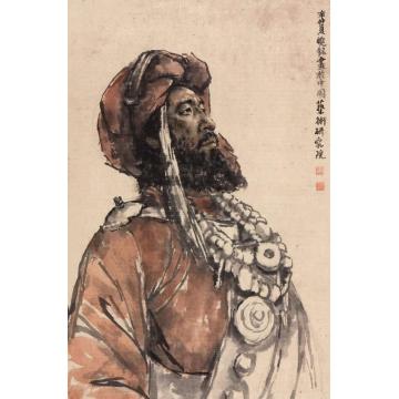 康晓铭国画人物康巴汉子字画之家
