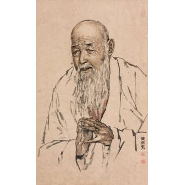 康晓铭国画人物虔诚字画之家