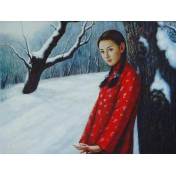 姜迎久油画人物融雪字画之家