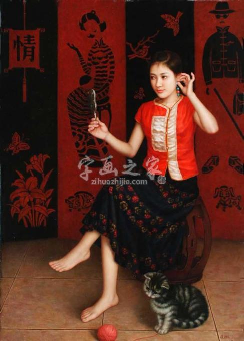 油画家姜迎久字画之家