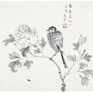 李孝萱国画花鸟春色字画之家